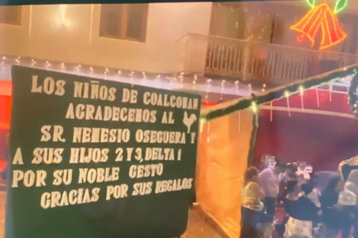 Anavel Ávila Castrejón, alcaldesa de Calcomán, junto con sus colaboradores agradecieron públicamente los regalos que aparentemente les mandó Nemesio Oseguera Cervantes, alias 'El Mencho', líder del Cártel Jalisco Nueva Generación (CJNG)., Captura de pantalla