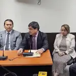 Los magistrados comparecieron a la audiencia en el Juzgado Segundo Penal. ,Ángel Oliva/EU