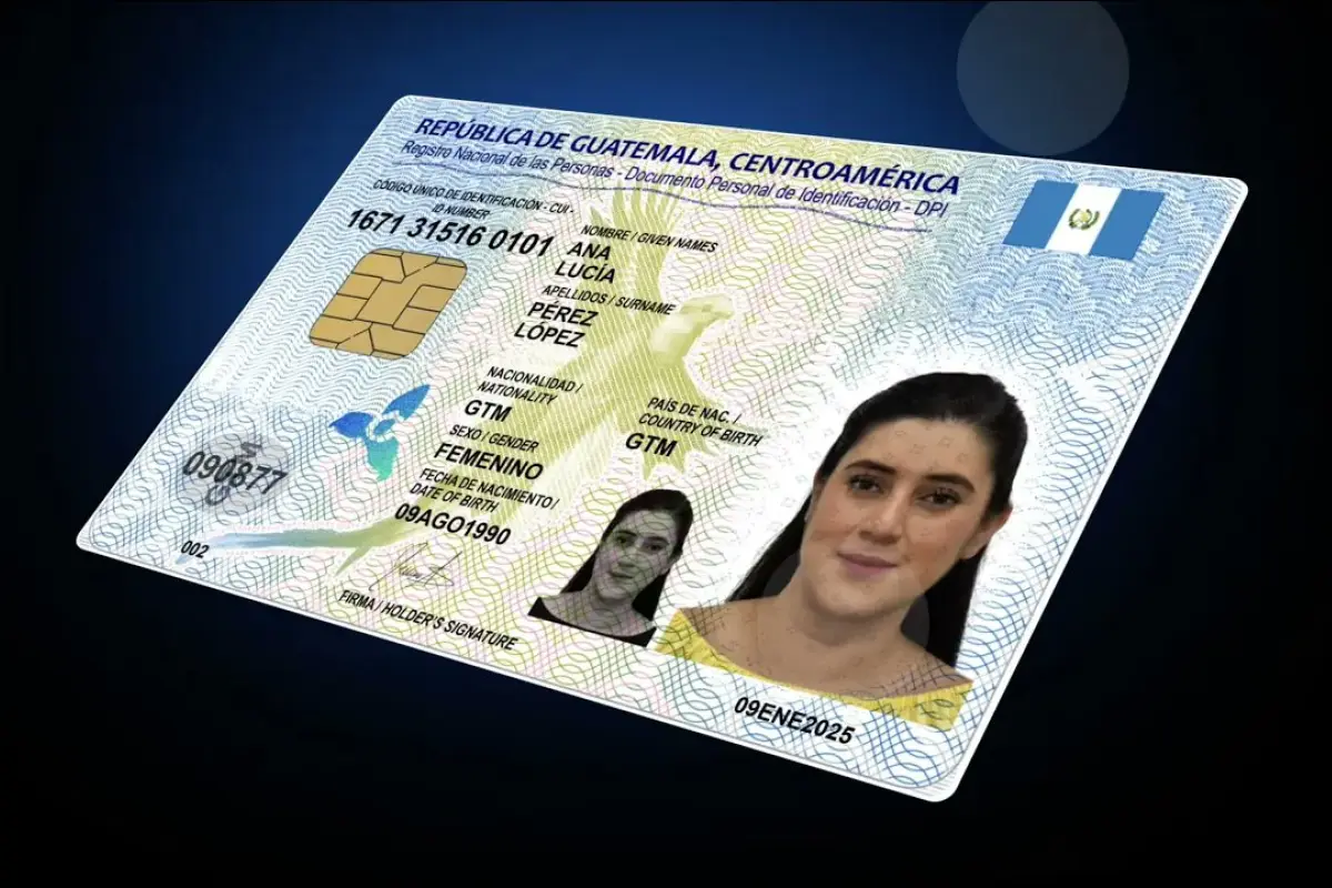 El RENAP presentó el nuevo DPI el jueves 9 de enero de 2025., Redes sociales.