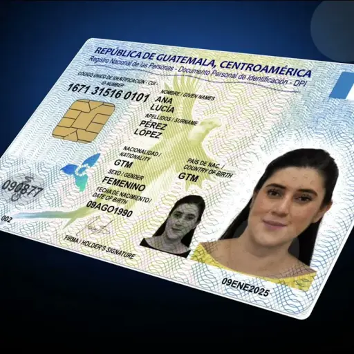 El RENAP presentó el nuevo DPI el jueves 9 de enero de 2025. ,Redes sociales.