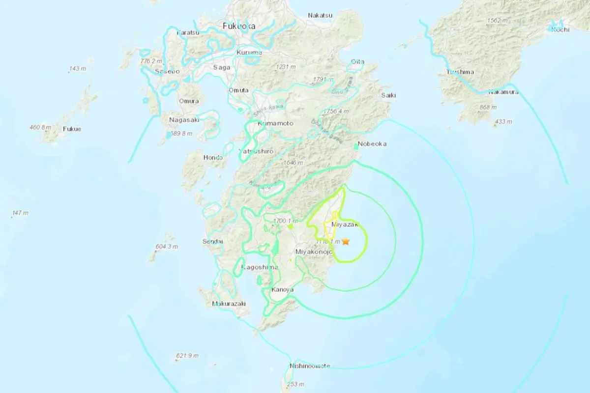 Sismo en Japón, 13 de enero de 2025, USGS