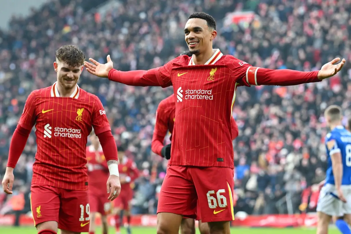 Celebración de Trent Alexander-Arnold - Liverpool FC