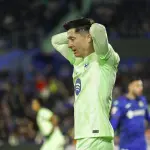 Robert Lewandowski en el partido entre Getafe y FC Barcelona - EFE