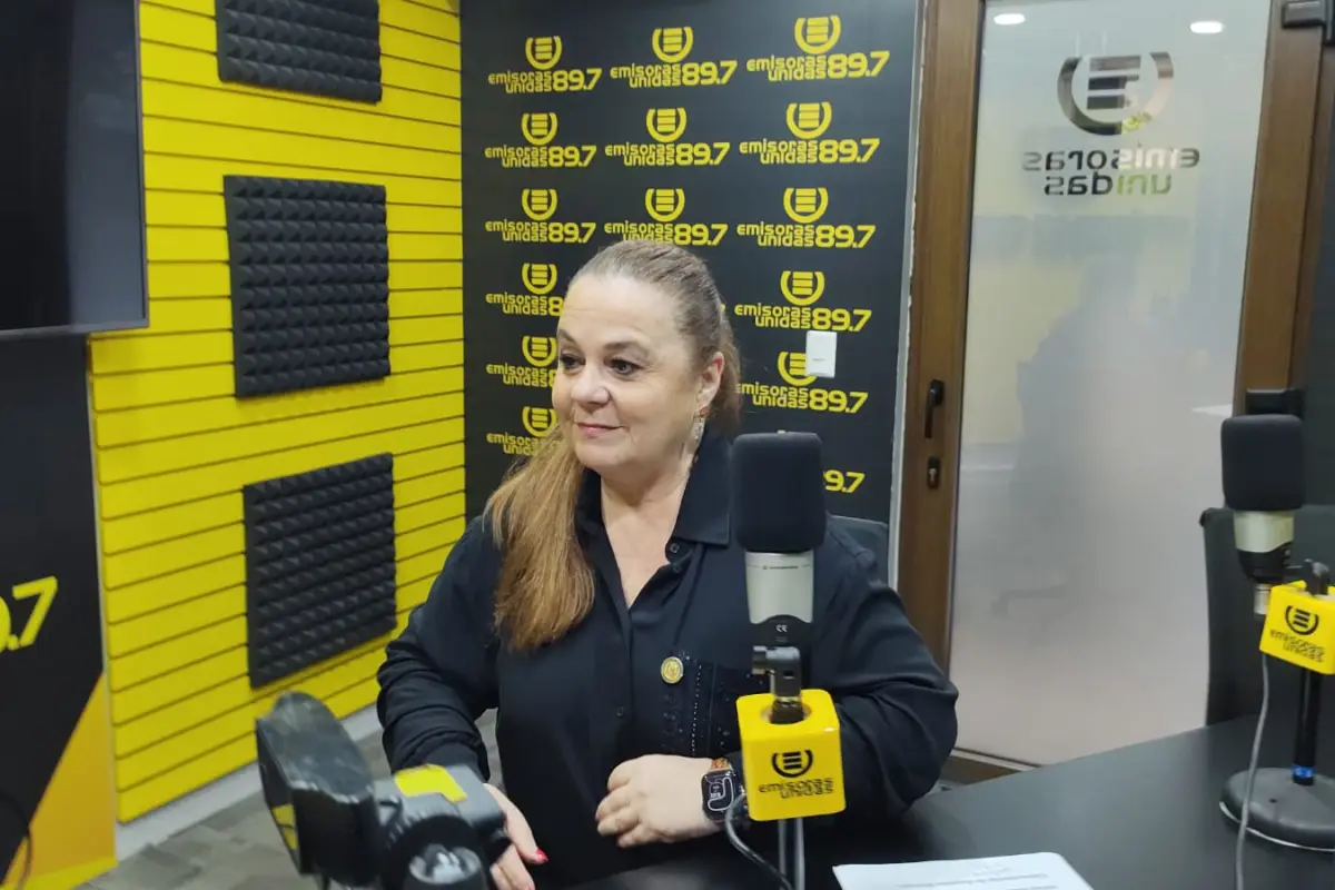 La ministra de Educación, Anabella Giracca, durante la entrevista en el programa A Primera Hora., .