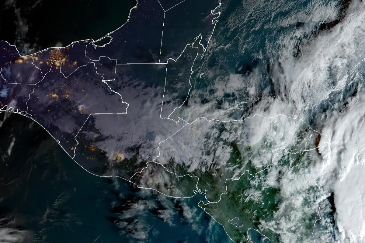 El Insivumeh también pidió tener cuidado por el frío., Imagen satelital. 