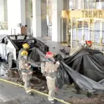 Vehículo Cybertruck que explotó frente a Trump Hotel en Las Vegas ,EFE