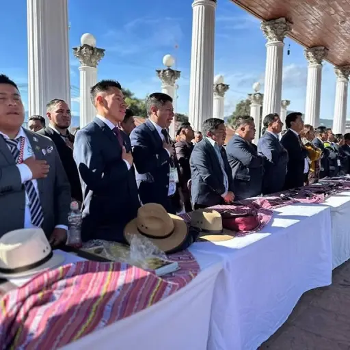 nueva-junta-directiva-de-los-48-cantones-asume-cargos ,Foto: Noticias de Totonicapán/Facebook 