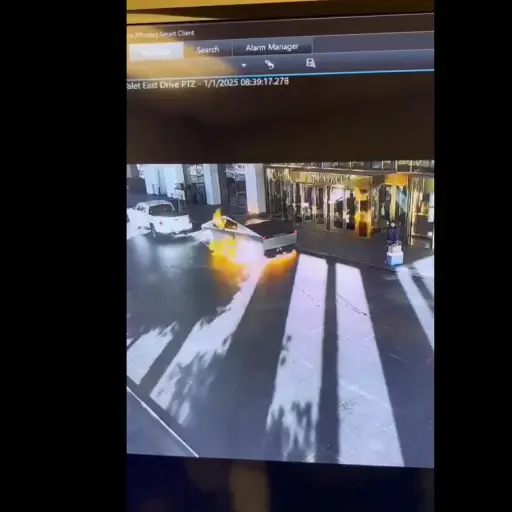 Cybertruck explota frente al Trump Hotel en Las Vegas ,EFE