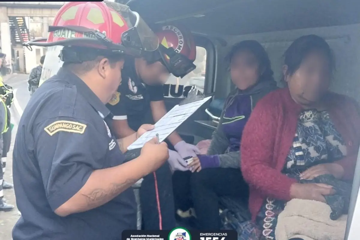 Asaltan a pasajeros de bus en ruta Interamericana, Bomberos Municipales Departamentales