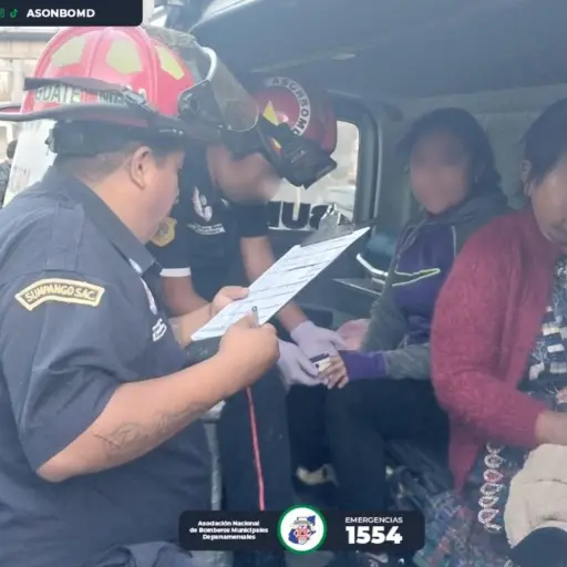 Asaltan a pasajeros de bus en ruta Interamericana ,Bomberos Municipales Departamentales