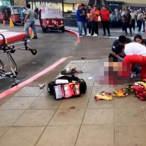 El paciente fue trasladado a un hospital en estado grave. ,Cruz Roja Guatemalteca