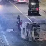 Accidente de tránsito en Antigua Guatemala. ,Captura de pantalla video X.