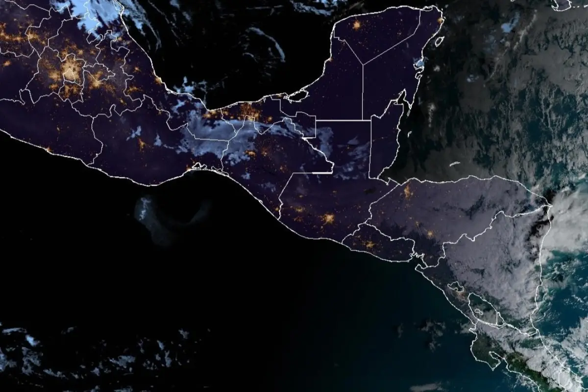 El Insivumeh no descartó precipitaciones del norte al centro del país., GOES