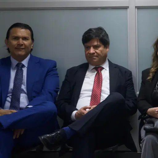 El presidente del TSE, Gabriel Aguilera; y los magistrados titulares, Ranulfo Rojas e Irma Palencia. ,Omar Solís/Emisoras Unidas