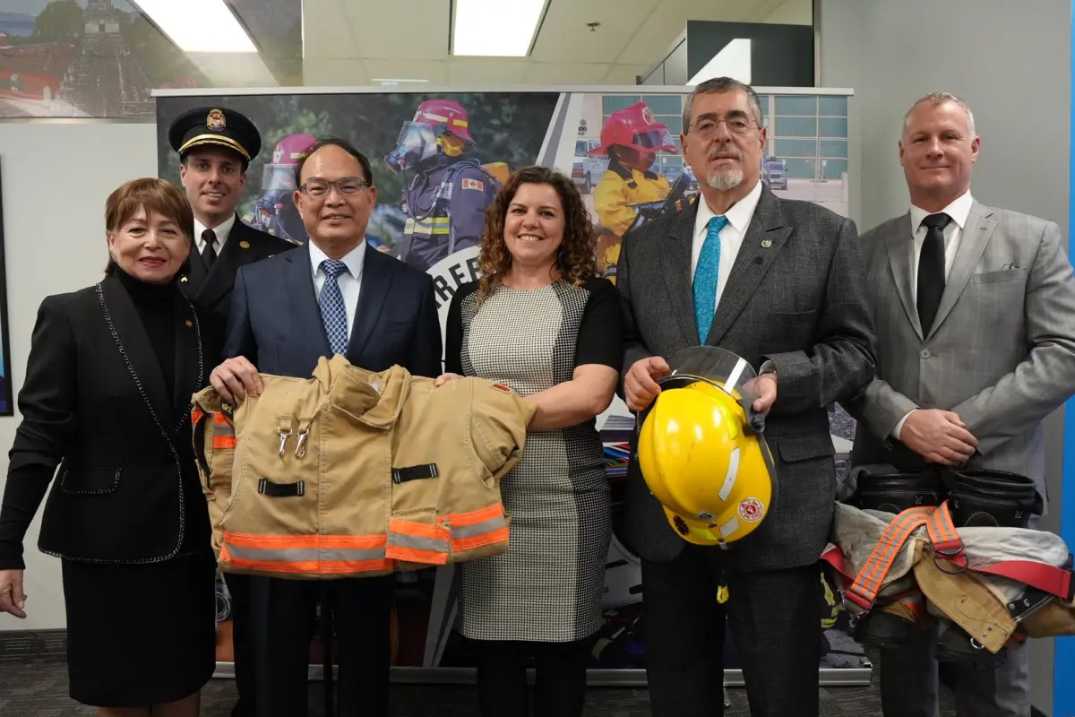 El presidente Bernardo ArÃ©valo se encuentra en CanadÃ¡. , Foto X