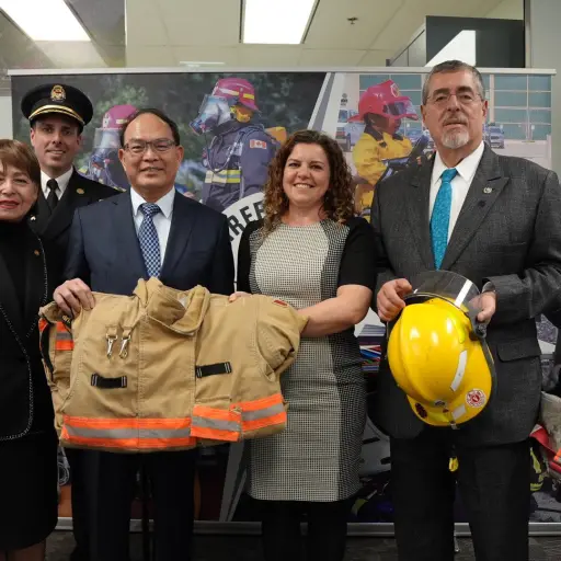 El presidente Bernardo Arévalo se encuentra en Canadá.  ,Foto X