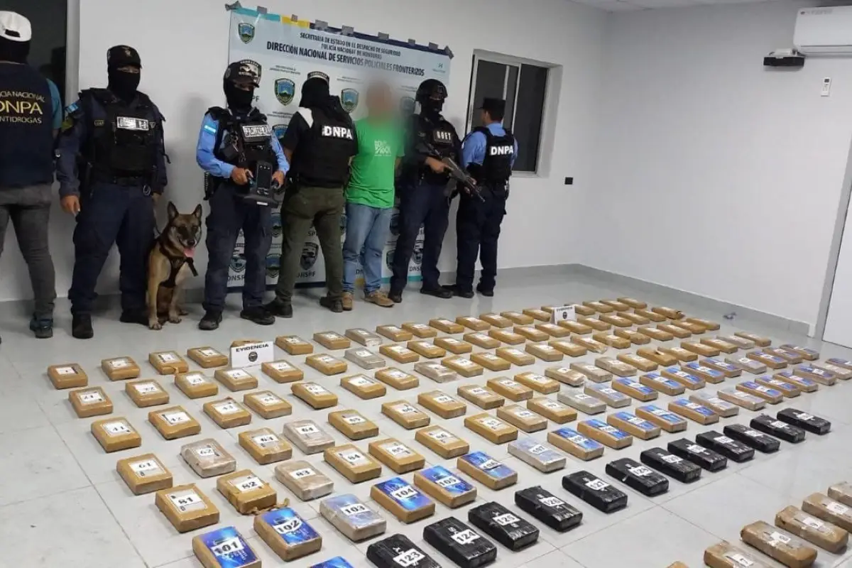 El guatemalteco fue detenido por transportar 174 kilos de cocaína ocultos en un camión., Foto MP Honduras