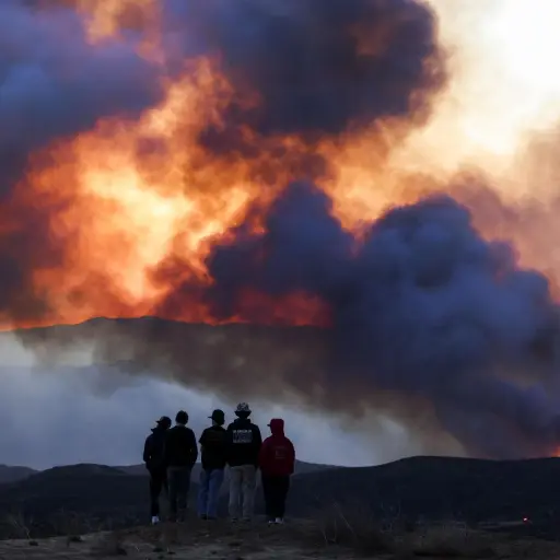 Incendio Hughes, en Los Ángeles, enero 2025 ,EFE
