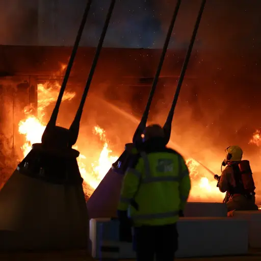 Incendio en el estadio de Manchester City 