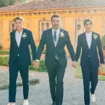 Gianluigi Buffon junto a sus dos hijos el día de su casamiento - instagram @gianluigibuffon