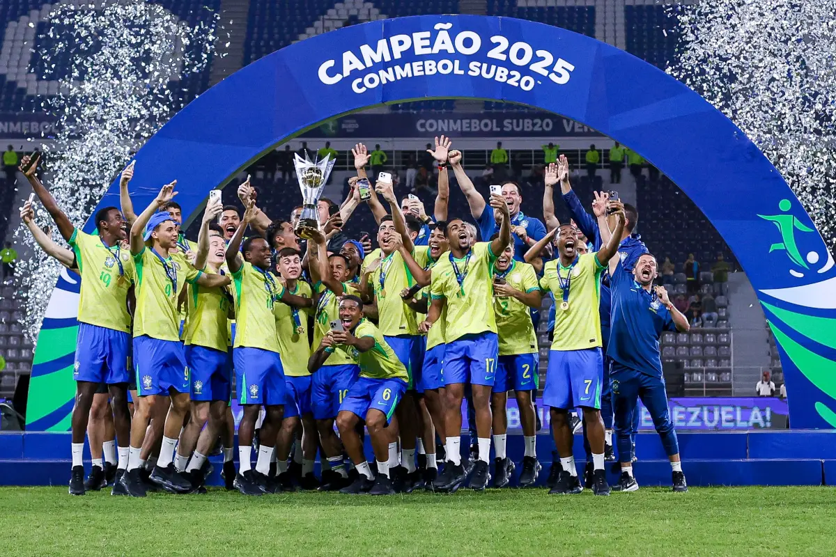 Selección Sub-20 de Brasil es campeón del Sudamericano Sub-20 