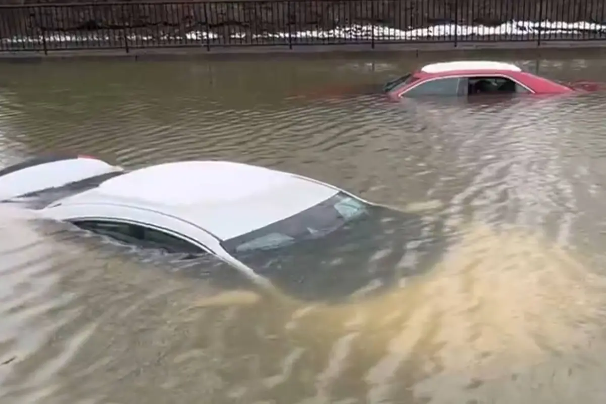 Inundaciones en Kentucky, febrero 2025, Captura de pantalla de la red social X