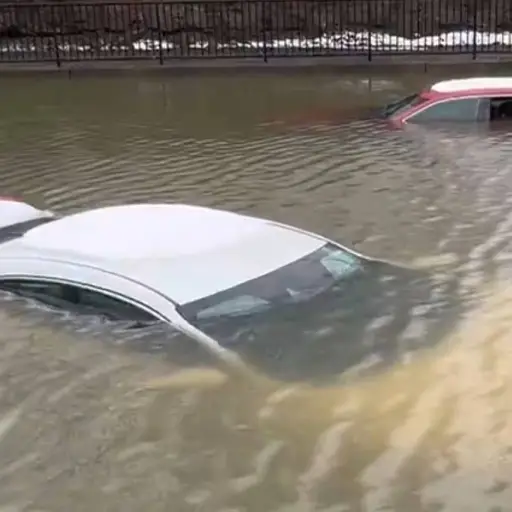 Inundaciones en Kentucky, febrero 2025 ,Captura de pantalla de la red social X