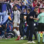 Jude Bellingham fue expulsado en el partido ante el Osasuna - EFE