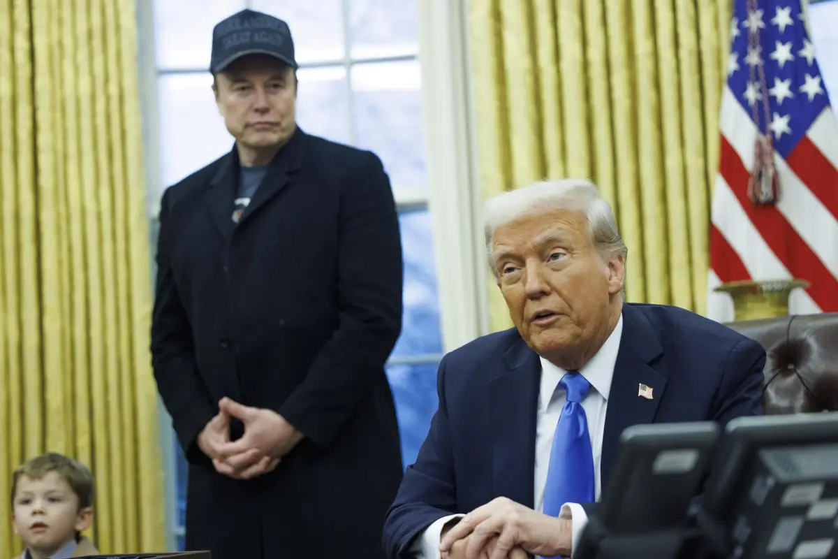 Donald Trump y Elon Musk en la Oficina Oval, EFE