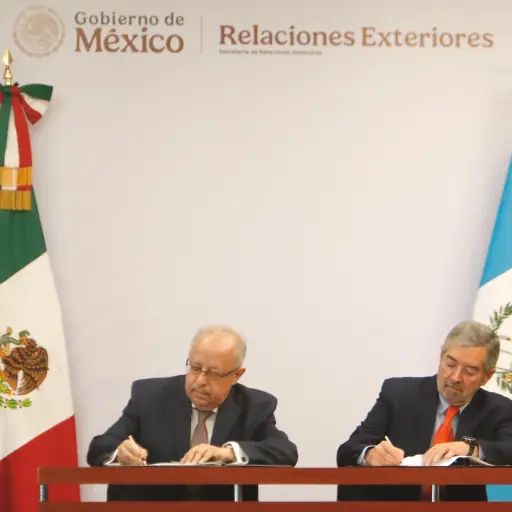 El canciller de Guatemala, Carlos Martínez, se reunió con autoridades de México. ,Minex