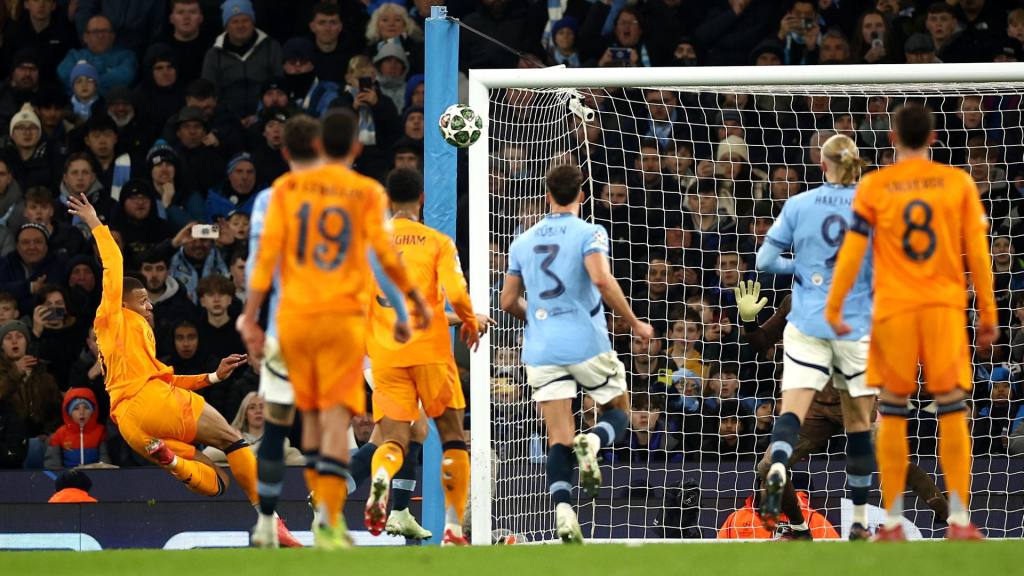 Celebración de Mbappé ante el City | EFE