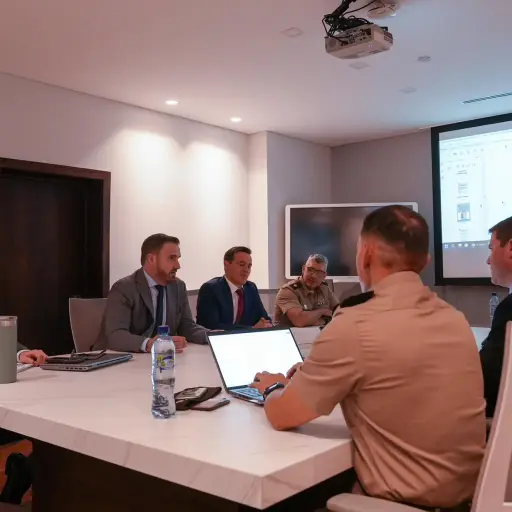 Los integrantes del Cuerpo de Ingenieros de EE. UU. sostienen reuniones con autoridades de Guatemala. ,Embajada de EE. UU.