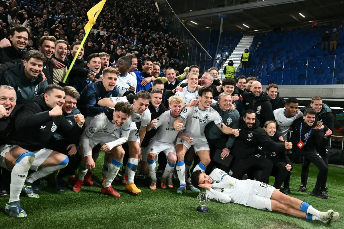 Brujas elimina al Atalanta y es equipo de octavos de final de la Champions League 