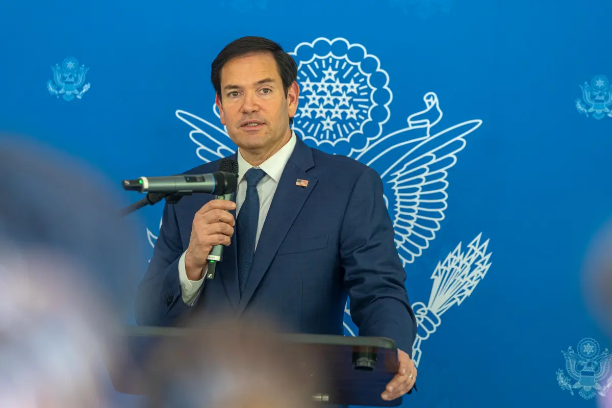 Marco Rubio concluyó este jueves su primera gira internacional como secretario de Estados de EE.UU.., Foto X