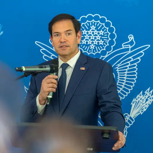 Marco Rubio concluyó este jueves su primera gira internacional como secretario de Estados de EE.UU.. ,Foto X