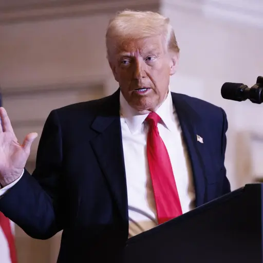 Donald Trump da discurso en la Casa Blanca ,EFE