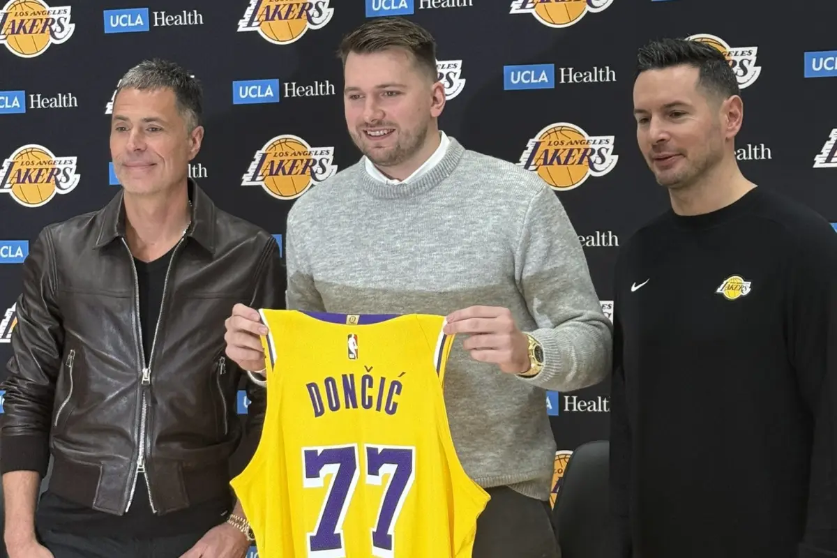 Luka Doncic fue presentado como nuevo jugador de Los Angeles Lakers - Lakers Nations