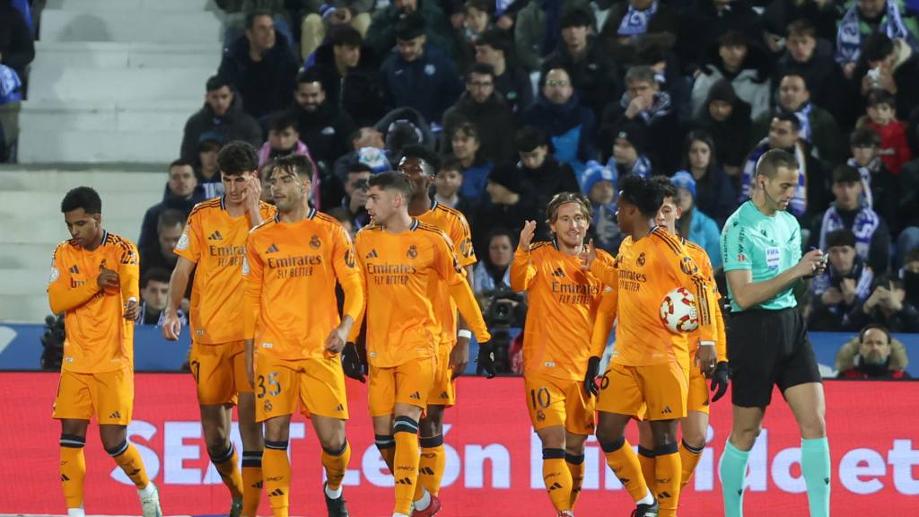 Celebración del Real Madrid ante el Leganés | EFE