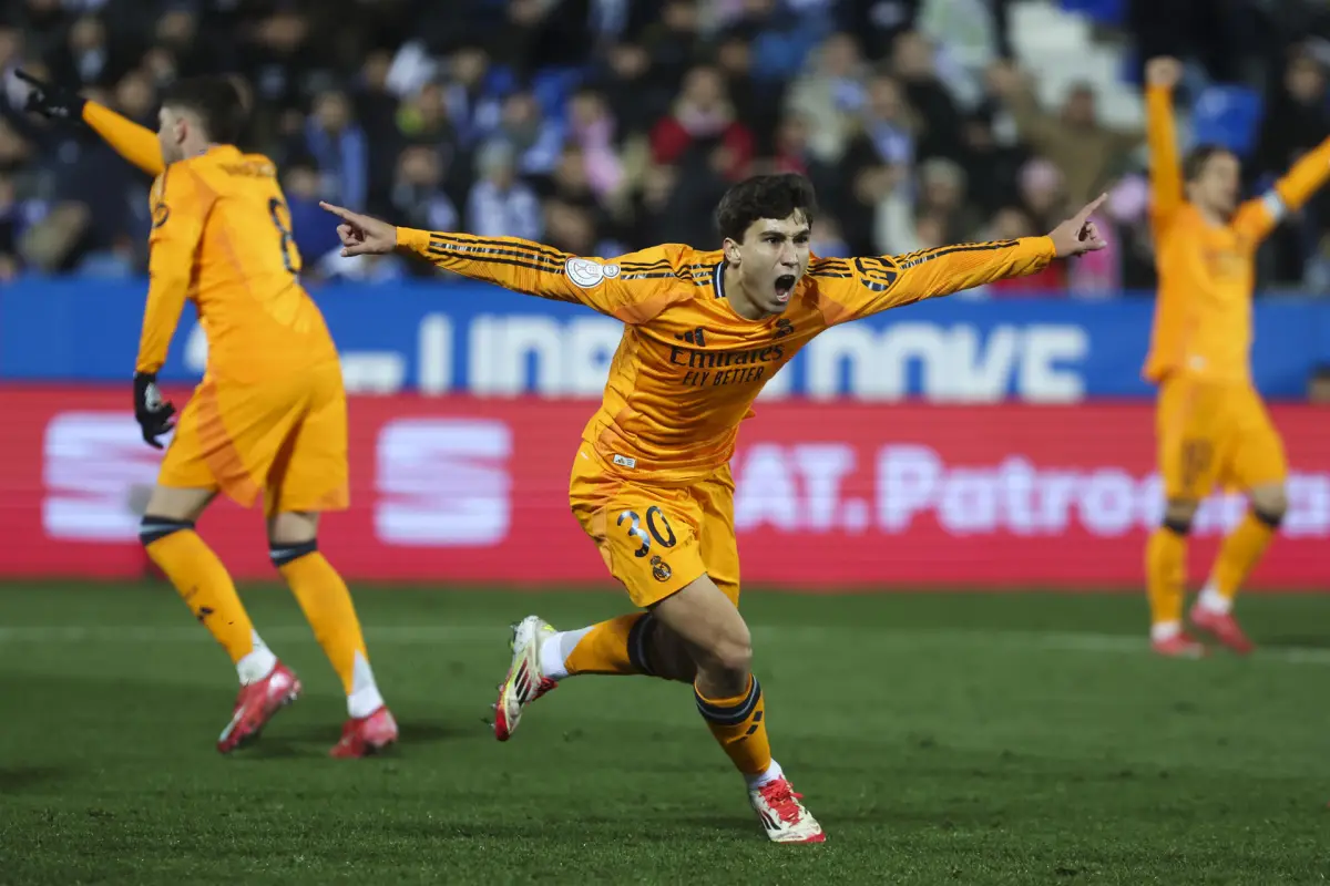 Gonzalo García, canterano, le dio el triunfo al Real Madrid ante el Leganés - EFE