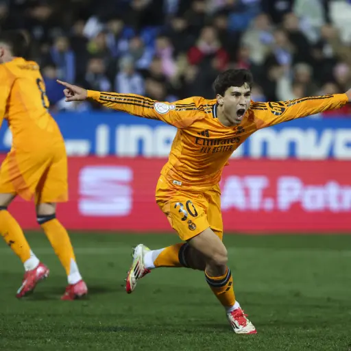 Gonzalo García, canterano, le dio el triunfo al Real Madrid ante el Leganés - EFE