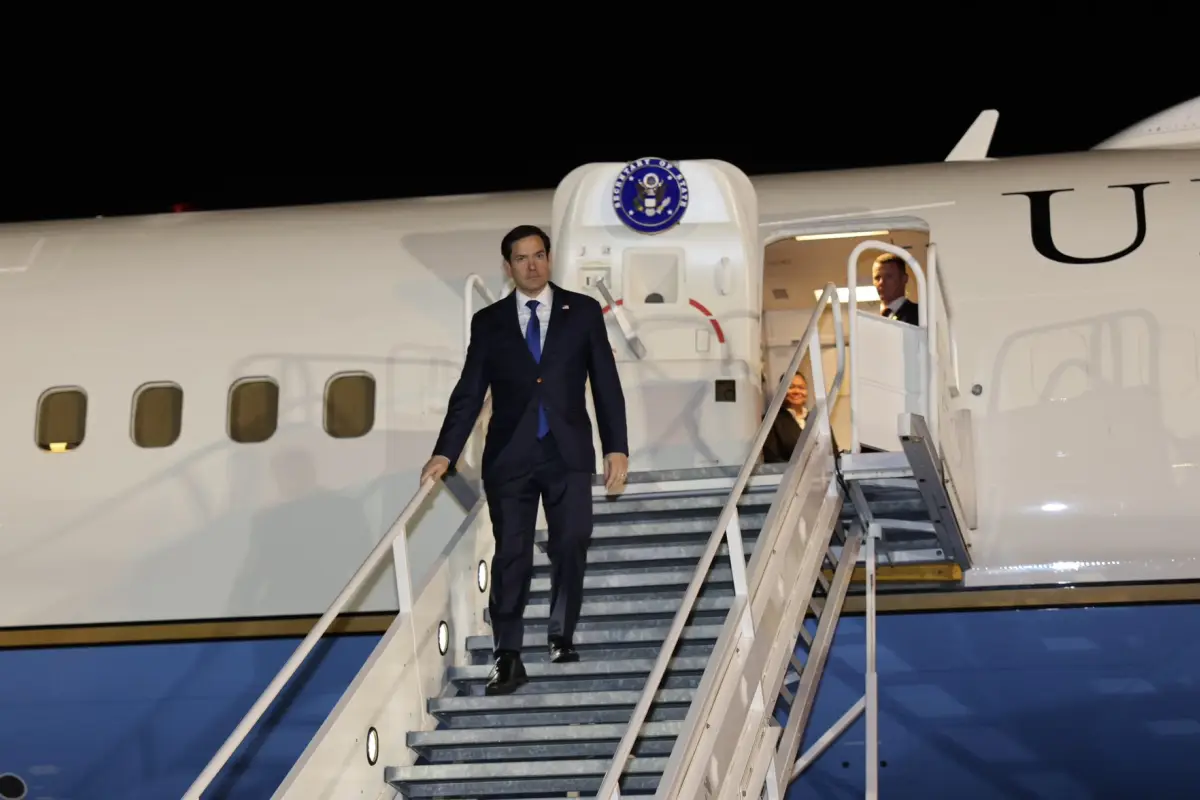 El secretario de Estado de Estados Unidos, Marco Rubio, a su llegada a la Ciudad de Panamá., U.S. Embassy Panama