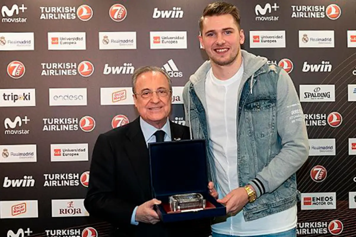 Florentino Pérez y Luka Doncic - Real Madrid