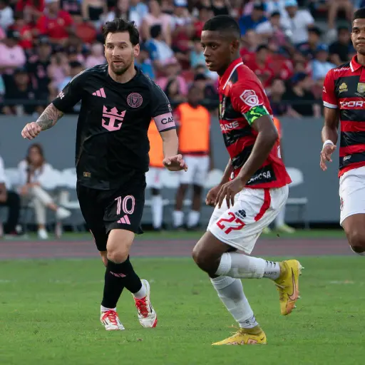 Lionel Messi jugó este domingo en Panamá ante Sporting San Miguelito 
