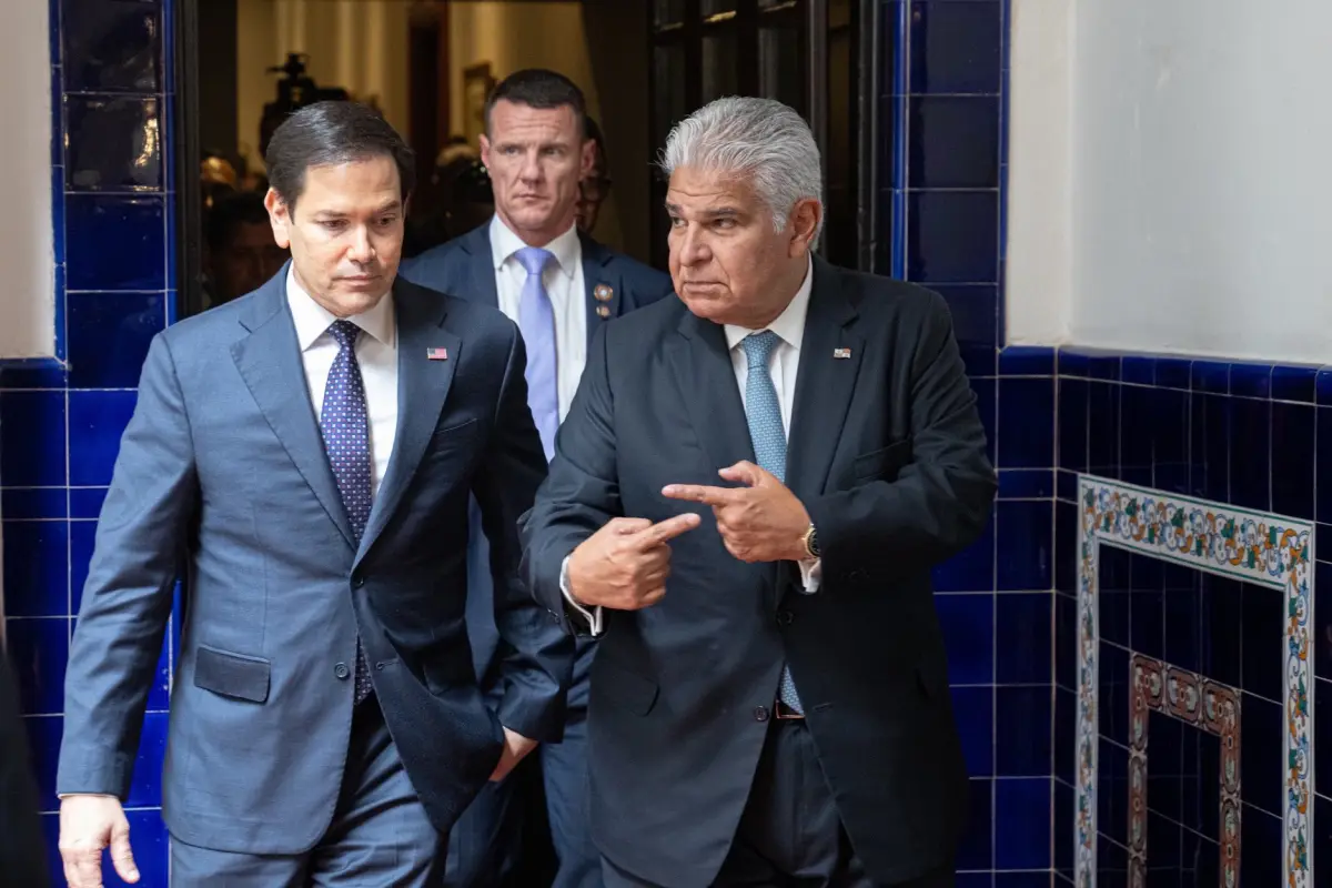 José Raúl Mulino, ofreció este domingo a Marco Rubio, ampliar un acuerdo migratorio para que Estados Unidos utilice Panamá para deportar migrantes irregulares de otros países. , @SecRubio/X.