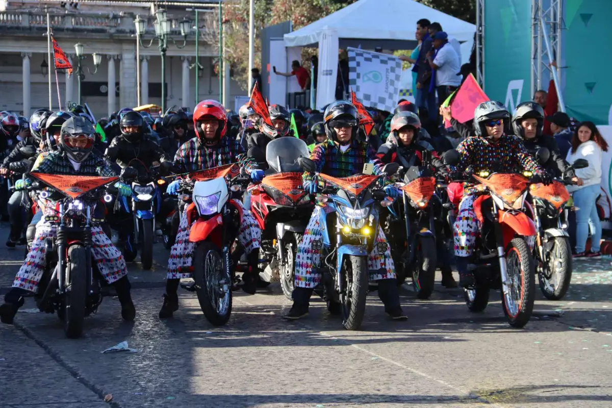 Los peregrinos de la Caravana del Zorro 2025 dieron un toque de color a la actividad., Álex Meoño.