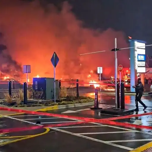 Accidente de un avión privado en Filadelfia. ,Redes sociales.