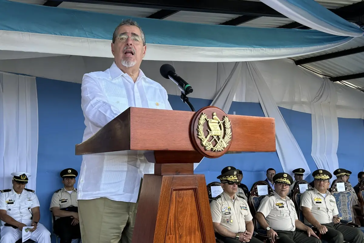 El mandatario Bernardo Arévalo viajó a Jutiapa para participar en el evento oficial., Ejército de Guatemala.