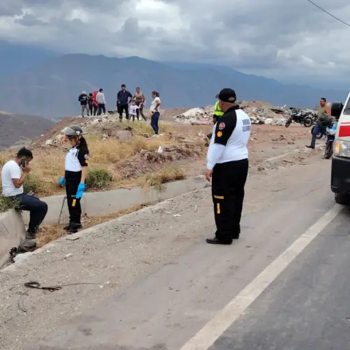 Los cuerpos de socorro atendieron cuatro hechos de tránsito de motoristas en la ruta al Atlántico y uno en la ruta a Santa Rosa. ,Bomberos Voluntarios.