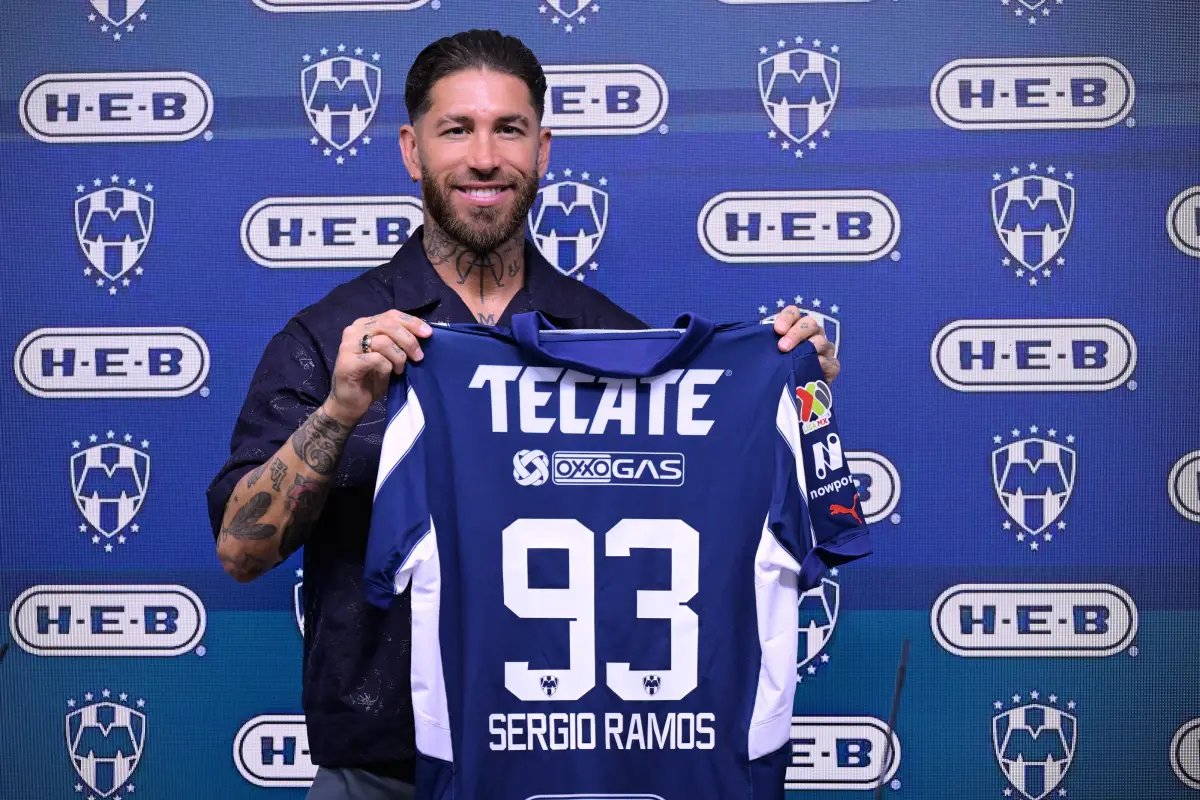 Sergio Ramos fue presentado como jugador de Monterrey - Rayados