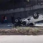 Picop se accidenta en ruta al Atlántico.  ,Redes sociales.